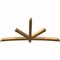 Ekena Millwork Alberta Rough Sawn Timber Gable Bracket, Western Red Cedar, 96"W x 48"H x 4"D x 4"F, 12/12 Pitch GBW096X48X0404ALB00RWR - alternate 4